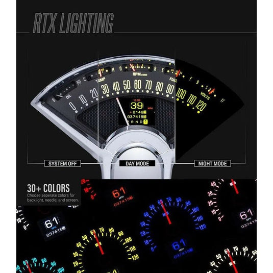 Dakota Digital 69-70 Ford Mustang Customizable Analog Gauge System RTX-69F-MUS-X