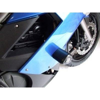 Load image into Gallery viewer, R&amp;G Racing Black Aero Style Crash Protectors For 2009-2010 Kawasaki ER-6N
