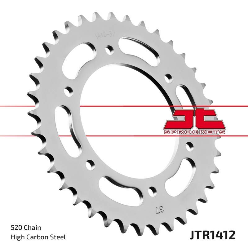 Load image into Gallery viewer, JT Sprockets Rear Steel Sprocket 37 Tooth 37T 520 Chain JTR1412.37
