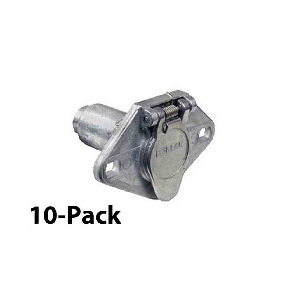 6-Way Round Car End Socket 10-Pack