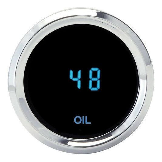 Load image into Gallery viewer, Dakota Digital Universal Round Oil Pressure Gauge Blue Display 0-150psi SLX-03-1

