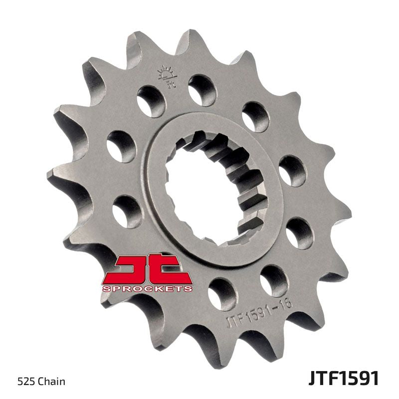 Load image into Gallery viewer, JT Sprockets Front OEM Type Rubber Cushioned Sprocket 15 Tooth 15T 525 Chain
