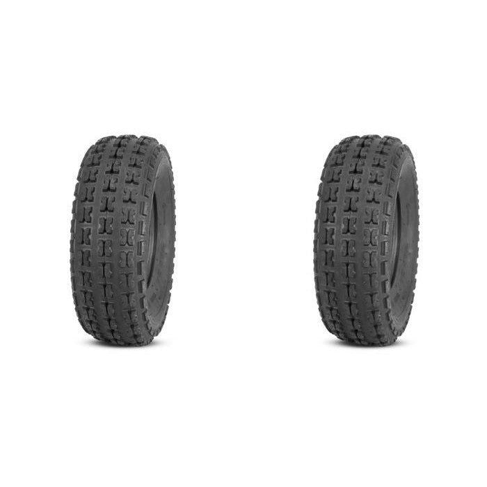 Load image into Gallery viewer, Set of 2 QUADBOSS QBT732 Front Tires 19x7-8 4-ply
