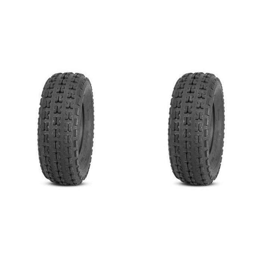 Set of 2 QUADBOSS QBT732 Front Tires 19x7-8 4-ply