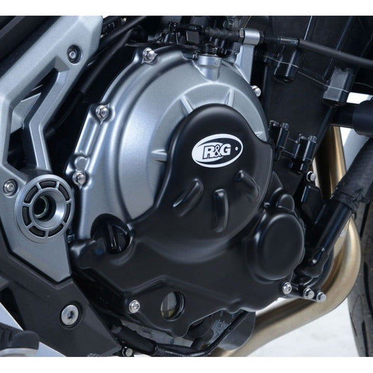 R&G Racing Black Slash Cut Engine Case Cover RHS For 2017-2024 Kawasaki Ninja 650 EX650