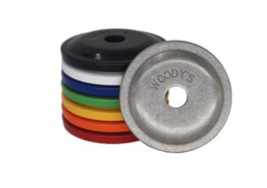 Round Grand Digger Support Plates Powder Coated Red 48
