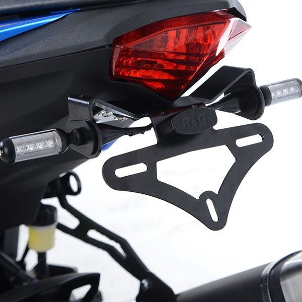 R&G Racing Black Tail Tidy License Plate Holder For 2019-2024 Kawasaki Ninja 125