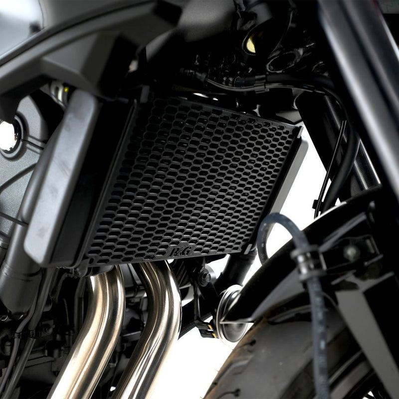 Load image into Gallery viewer, R&amp;G Racing Matt Black PRO Radiator Guard For 2024-2025 Honda CB500 Hornet
