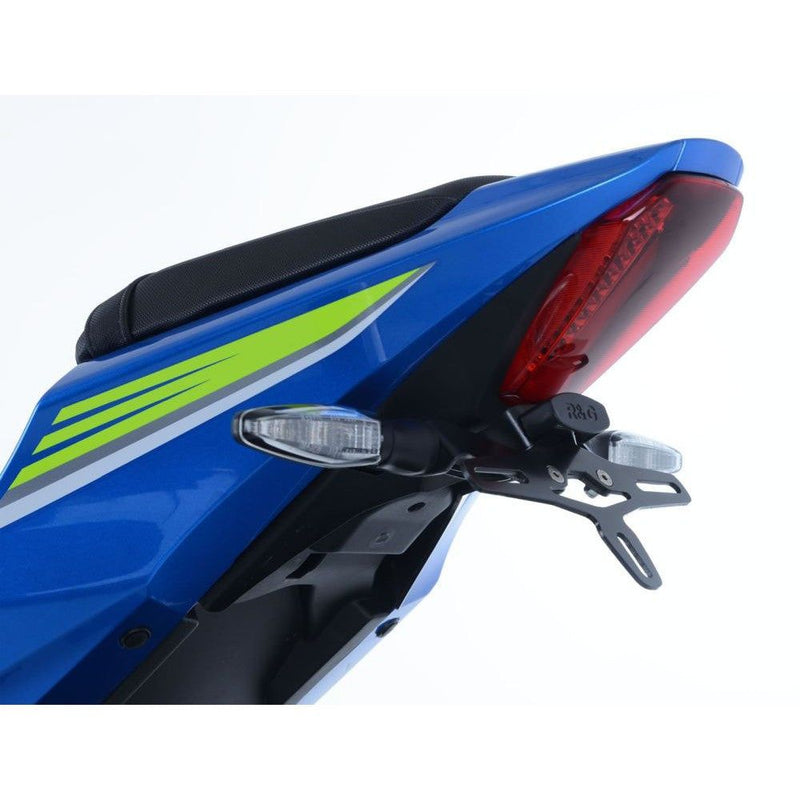 Load image into Gallery viewer, R&amp;G Racing Black Tail Tidy License Plate Holder For 2017-2018 Suzuki GSXR1000

