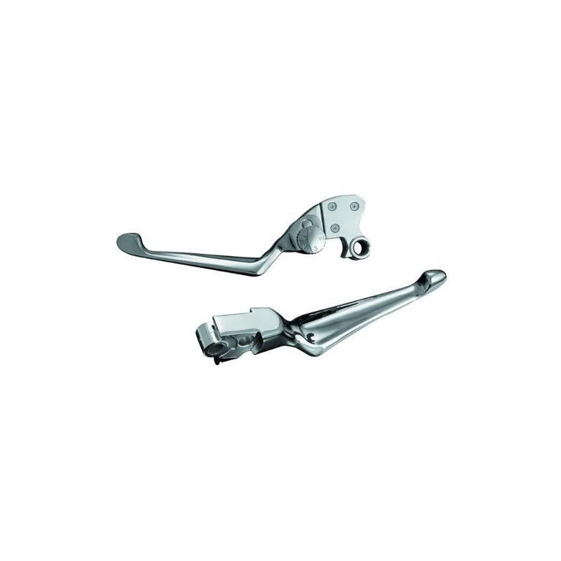 Load image into Gallery viewer, Kuryakyn Chrome Boss Blades Levers Set Pair Lever Harley 96-2017 Touring Softail
