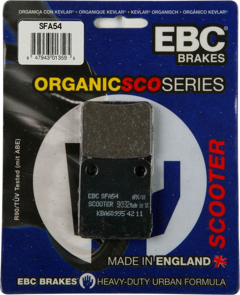 Load image into Gallery viewer, EBC 1 Pair Premium SFA Organic OE Replacement Brake Pads MPN SFA54
