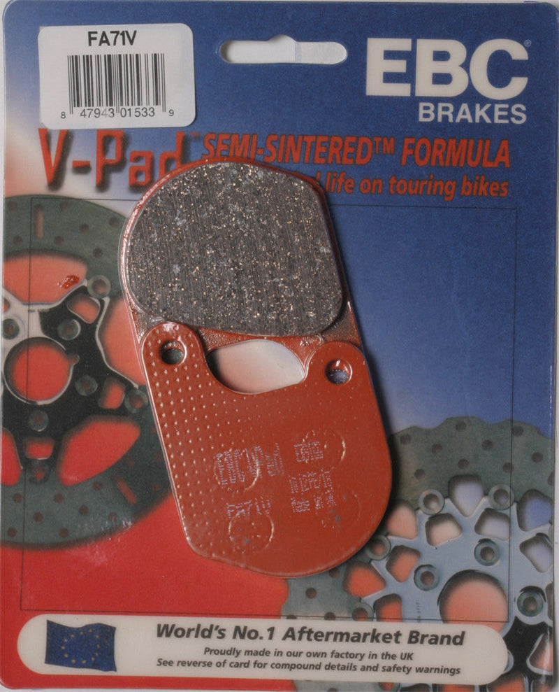 Load image into Gallery viewer, EBC 1 Pair V-Pad Semi-Sintered Touring Brake Pads MPN FA71V
