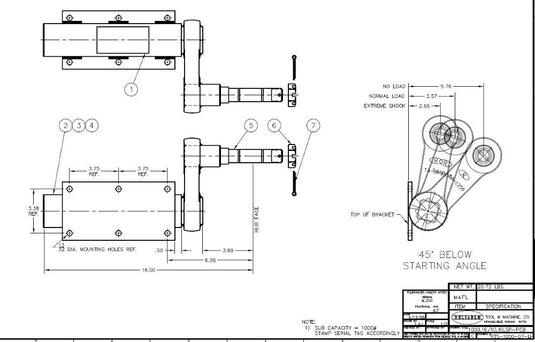 Reliable - 1,000 lbs Capacity - Pair of Torsional Stub Axles - 1