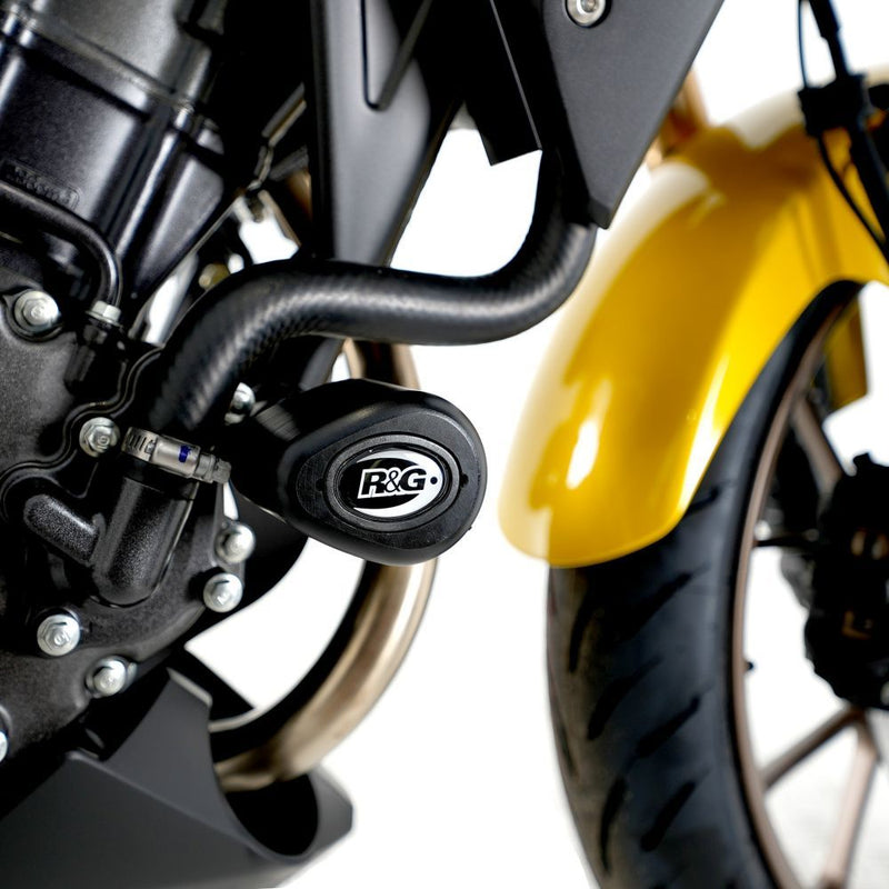 Load image into Gallery viewer, R&amp;G Racing Black Aero Style Crash Protection Bobbins For 2018-2024 Honda CB300R
