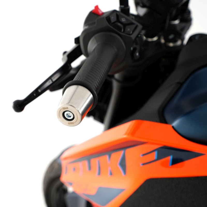 Load image into Gallery viewer, R&amp;G Racing Stainless Steel Bar Ends For 2024-2025 KTM 125 Duke
