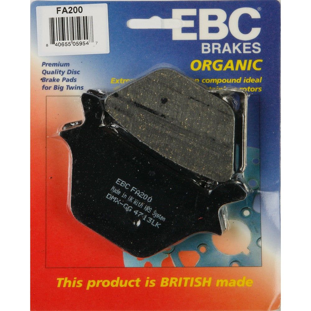 EBC 1 Pair FA Series Organic Replacement Brake Pads MPN FA200