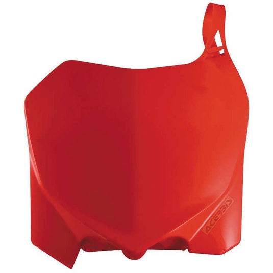 Acerbis Red Front Number Plate for Honda - 2141850227