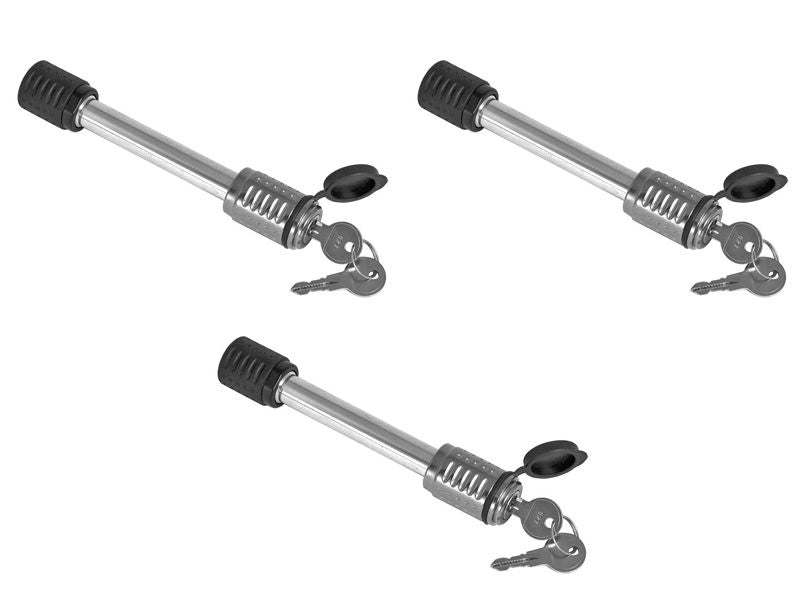 Load image into Gallery viewer, 5/8&quot; Deadbolt Hitch Pin Lock for 2 or 2-1/2 inch Receivers - Keyed-Alike - 3-Pack
