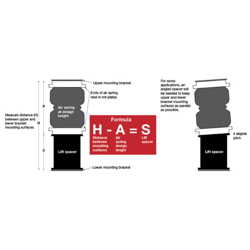 Load image into Gallery viewer, Air LIft 2 inch Universal Air Spring Spacers for Lifted Trucks
