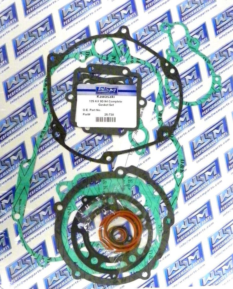 Load image into Gallery viewer, WSM Complete Gasket Kit For Kawasaki 125 KX 92-94 25-738
