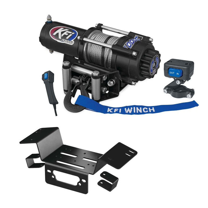 Load image into Gallery viewer, 3000 lb KFI Winch Combo Kit (M1) For 2014-2019 Honda 700 and 700-4 Pioneer
