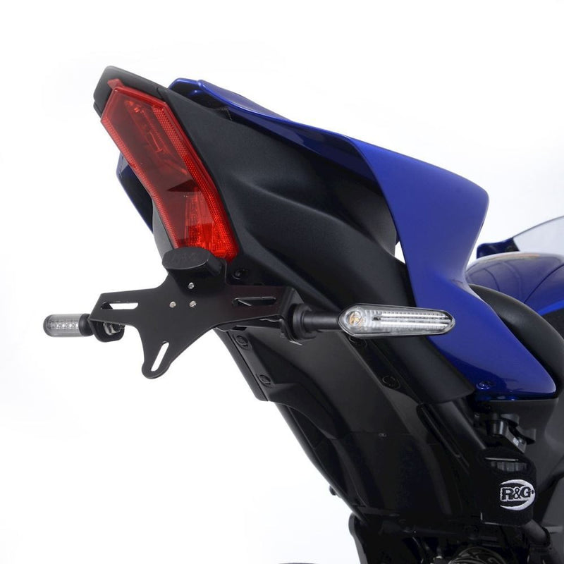 Load image into Gallery viewer, R&amp;G Racing Black Tail Tidy License Plate Holder For 2022-2024 Yamaha YZF R7
