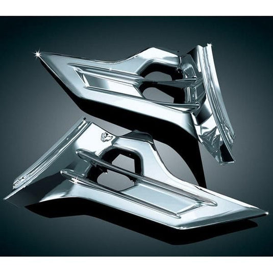 Kuryakyn Chrome Louvered Side Battery Box Accent Trim Honda Goldwing F6B 2016