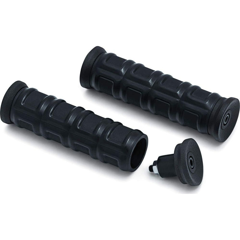 Load image into Gallery viewer, Kuryakyn Dillinger Grips for Street Satin Black 1&quot;
