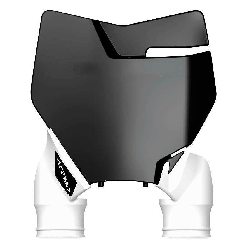 Acerbis Black/White Raptor Front Number Plate for KTM - 2527421007