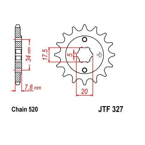 Steel Front Sprocket 14T for Street HONDA CRF230L 2008-2009