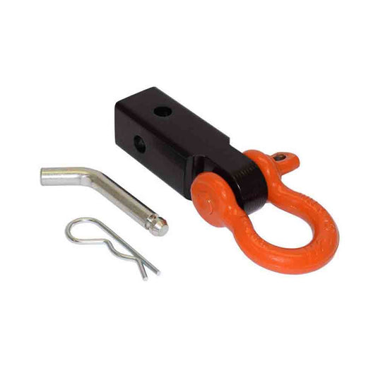 Rigid Hitch (TSM-22-D) 2 Inch Receiver Hitch Mounted Shackle - 13,000 lbs. Working Load Limit - Made in USA