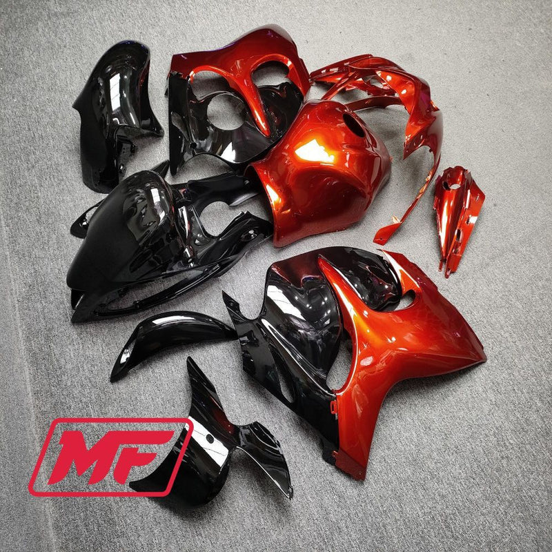 Load image into Gallery viewer, Monster Fairings Full Kit Suzuki GSXR1300 08-20 Gloss Red / Black + Windshield + Gas Tank Cover
