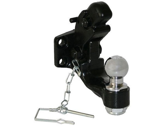 Combination Pintle Hitch With Mounting Kit And 2-5/16 Inch Ball, Mounting Plate and Hardware - 15,000 lbs. Towing Capacity