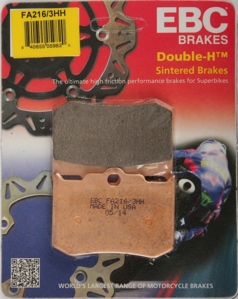 Load image into Gallery viewer, EBC 1 Pair Sintered HH Race Formula Brake Pads MPN FA216/3HH
