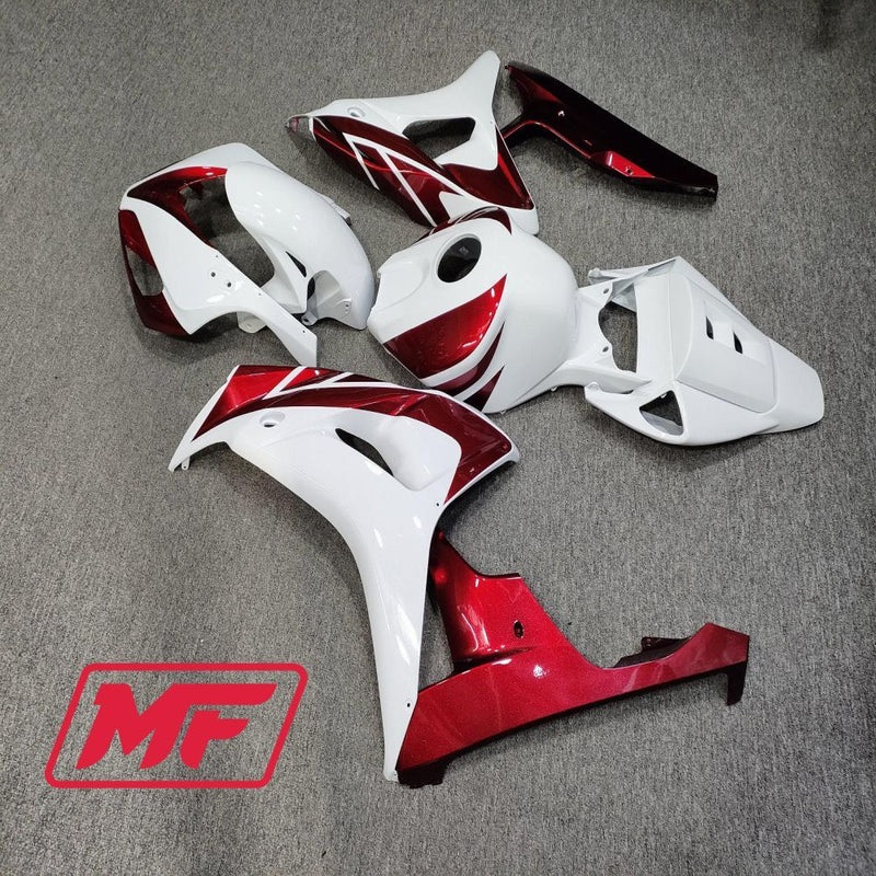 Load image into Gallery viewer, Monster Fairings Full Kit Honda CBR1000RR 06-07 Candy Red and White + Windshield + Gas Tank Cover
