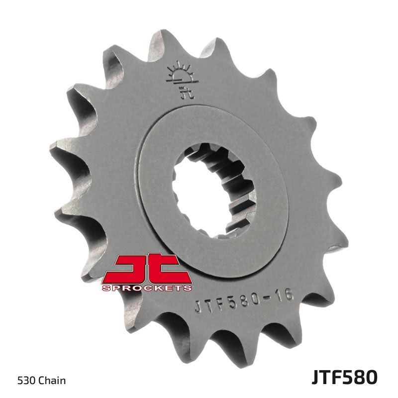 Load image into Gallery viewer, JT Sprockets Front Steel Countershaft Sprocket 15 Tooth 15T 530 Chain JTF580.15
