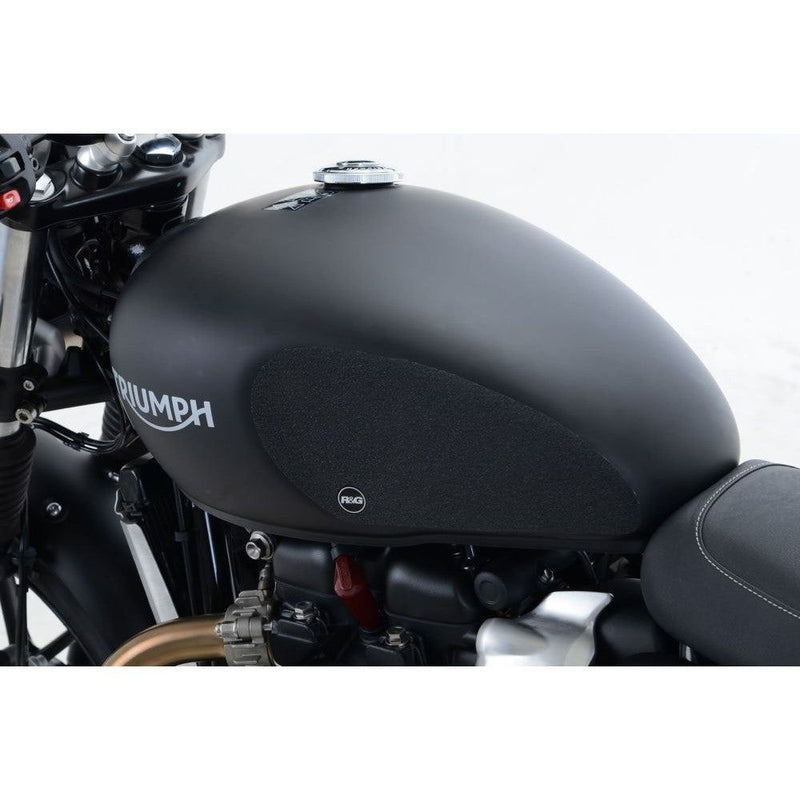 Load image into Gallery viewer, R&amp;G Racing Black Tank Traction Grips For 2022-2024 Triumph Speed Twin 900
