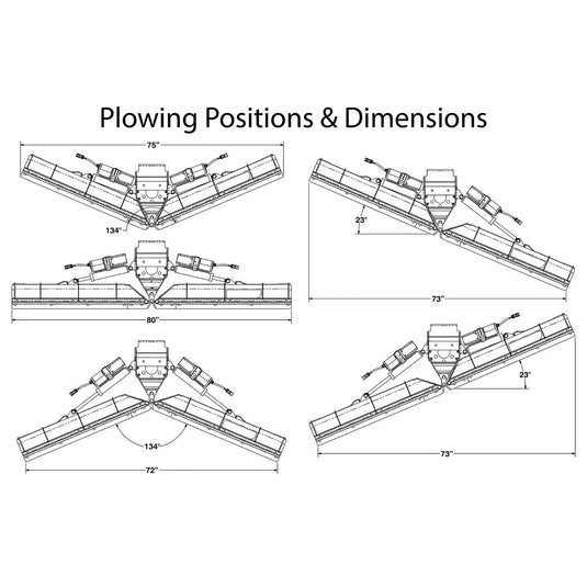 KFI Pro-V UTV Plow System w/ Hand Remote Controlled Actuators