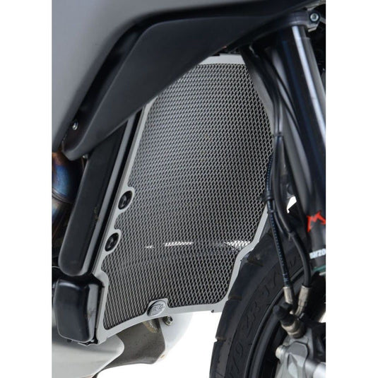 R&G Racing Black Radiator and Oil Cooler Guard For 2014-2018 MV Agusta Rivale 800