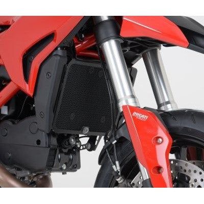 Load image into Gallery viewer, R&amp;G Racing Black Aluminum Radiator Guard For 2013-2014 Ducati Hypermotard
