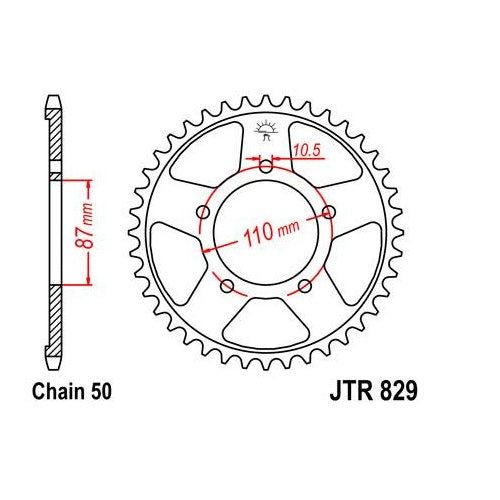 Steel Rear Sprocket 43T for Street SUZUKI GSF600S 1996-2003