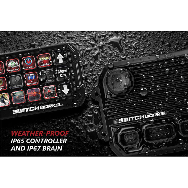 Load image into Gallery viewer, Switch Works Alpha12 Digital Smart Switcher with 12-Outputs With Mount For Can-Am Maverick R 2024
