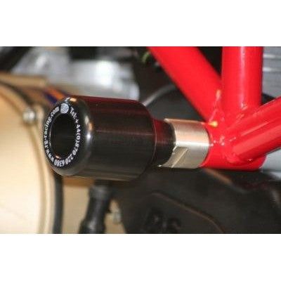 Load image into Gallery viewer, R&amp;G Racing Black Classic Style Crash Protectors For 2008-2009 Ducati Hypermotard 1100
