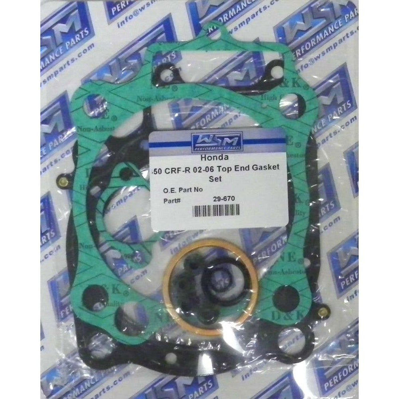 Load image into Gallery viewer, WSM Top End Gasket Kit For Honda 450 CRF-R 02-06 29-670

