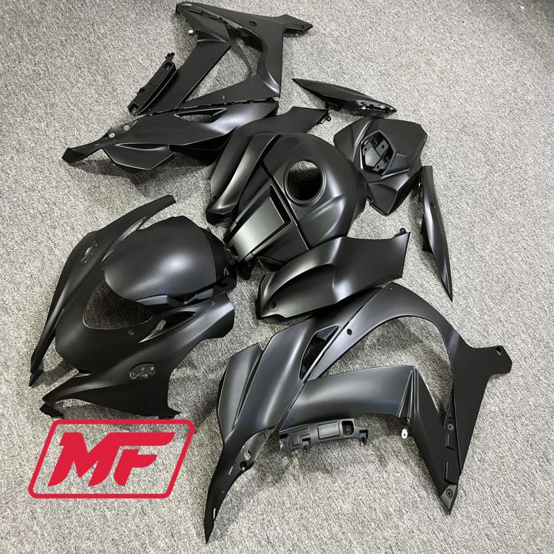 Load image into Gallery viewer, Monster Fairings Full Kit Kawasaki ZX-10R 16-20 Matte Black + Windshield + Gas Tank Cover
