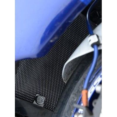 R&G Racing Black Aluminum Radiator Guard For 2003-2004 Suzuki GSXR1000 RAD0170BK