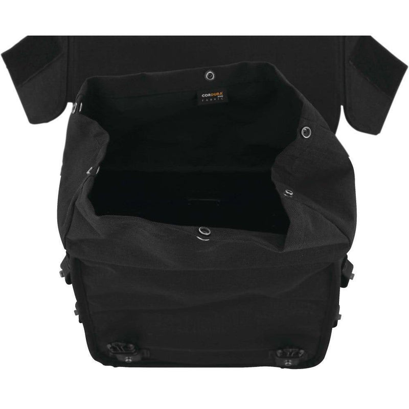 Load image into Gallery viewer, Burly Brand Voyager Throw Over Saddlebags Black - B15-1002B

