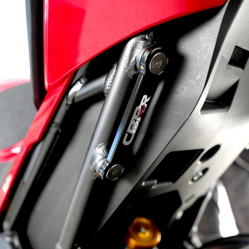 Load image into Gallery viewer, R&amp;G Racing Black Footrest Delete Blanking Plates For 2021-2023 Honda CBR1000RR-R Fireblade SP CBR10SPM
