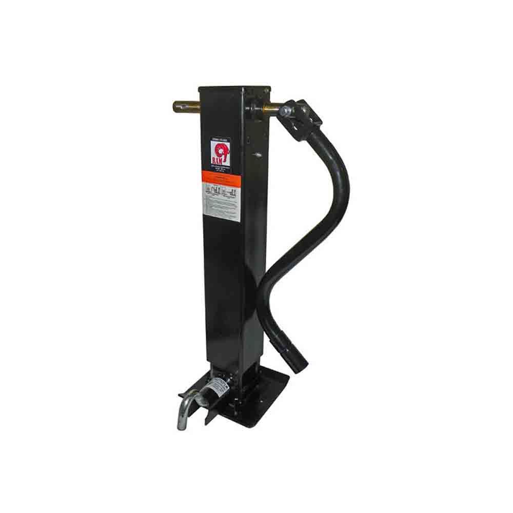 Heavy Duty Square Tube Drop Leg Jack - Weld On - 15K