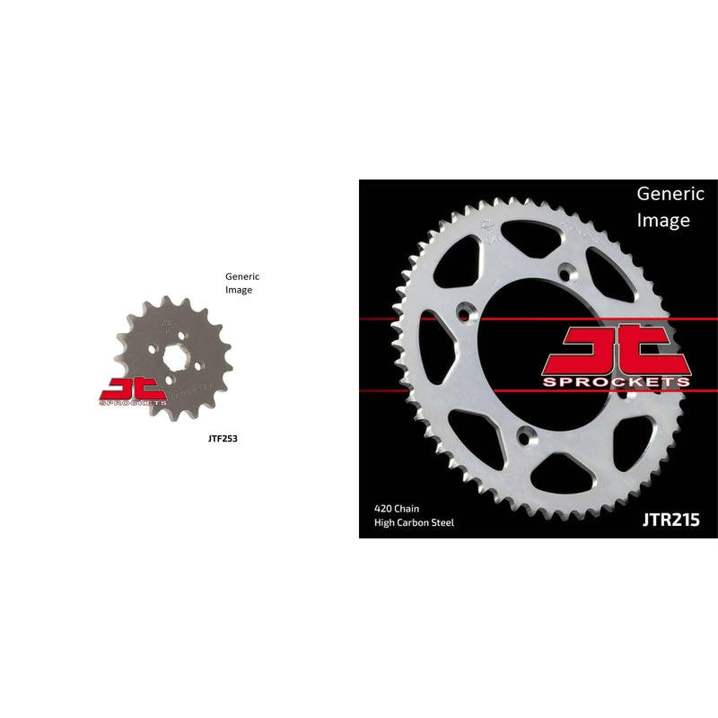 Load image into Gallery viewer, JT SPROCKETS Front and Rear Steel Sprocket Kit for OffRoad HONDA CR80R 1985

